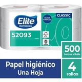 Papel Higienico Elite 500 Metros 4 Unidades