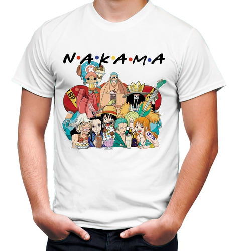 Playera Anime Manga One Piece Nakama Friends #2166