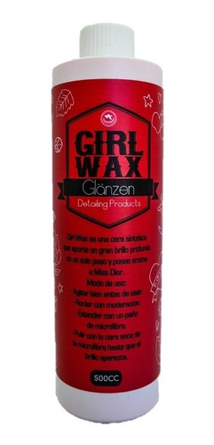Glänzen Detailing Products Girl Wax Cera Sintetica 500 Ml