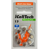Pilas Para Audifonos - Icelltech Ref 13 - Pack De 8 Unidades