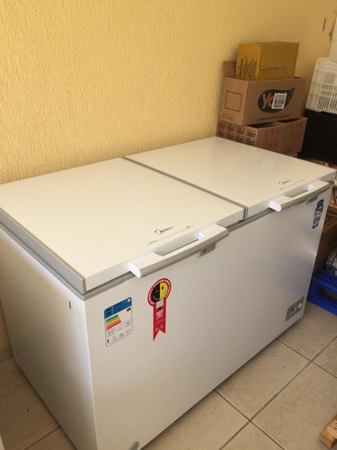 Freezer Horizontal Midea Rcfb3  Branco 385 Litros 127v 