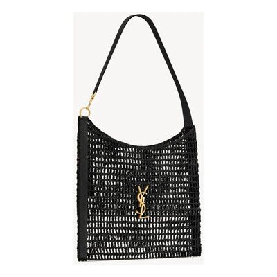 Bolsa De Hombro Ysl Negra De Malla Para Mujer | Envío gratis