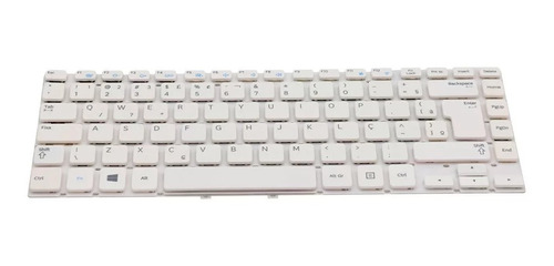 Teclado Branco P/ Notebook Samsung Np270e4e Np275e4e Abnt2 Ç