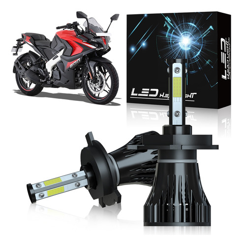 Focos Led Para Moto Bajaj Pulsar Rs 200 High Low