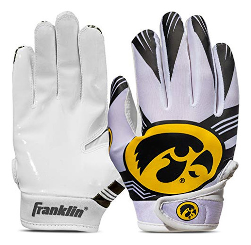 Guantes De Fútbol Franklin Sports Iowa Hawkeyes Youth