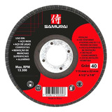 Kit Com 5 Discos Flap De 115mm X 22mm