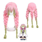 Peluca De Rol Wig Braid, Personajes De Anime Kanroji Mitsuri