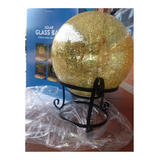 Lámpara Solar Esfera De Vidrio 25cm Decorativa Glass Ball
