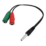 Cable Splitter Adaptador Audio 3,5mm Mic Auricular Para Ps