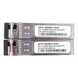 Par Gbic 10gb 40km Bidirecional Sfp+ Wdm Lc Cisco Mikrotik