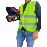 Chaleco Seguridad Moto/industrial Fluorescente Reflectivo