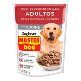 Pack 20 Sachet Master Dog Adulto Carne 100g
