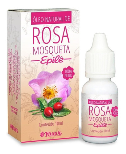 Óleo Natural Rosa Mosqueta Epilê 100% Puro 10ml Rugol
