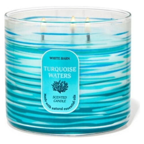 Bath & Body Works - Vela 3 Pavios Turquoise Waters