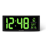 Acurite 75155m - Reloj Digital Led Verde Grande De 14.5 PuLG