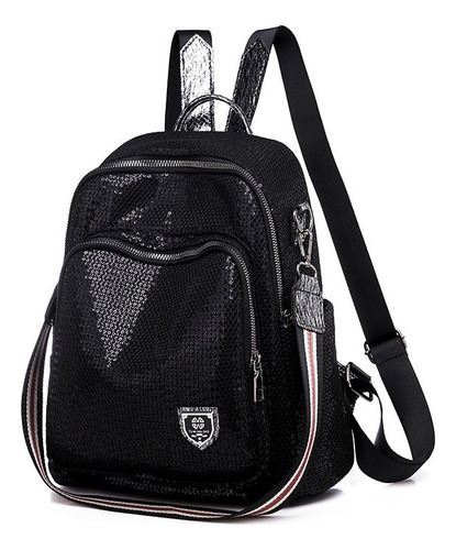 Mochila Cartera Mujer Negro Modelo Z1225