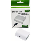 2 Baterias E Cabo Carregador P/ Controle Xbox Series S/x Bco
