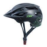 Capacete Enduro All Mountain Tsw De Bike Mtb Preto Verde