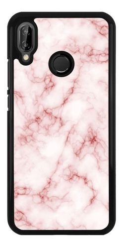 Funda Protector Para Huawei Marmol Rosa Tumblr Blanco