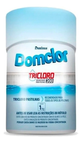 Pastilha De Cloro 5 Unidades 200g Para Piscina Limpeza