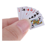 Baraja Cartas Poker Naipes Miniatura Juego De Mesa Casino