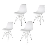 Silla Eames Eiffel De Comedor Cocina Calidad Set X4 Grupo Sl