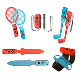 Pack 10 En 1 Accesorios Joy Con Para Juego N Switch Sports