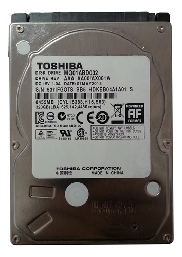 Disco Rigido Toshiba 320gb 