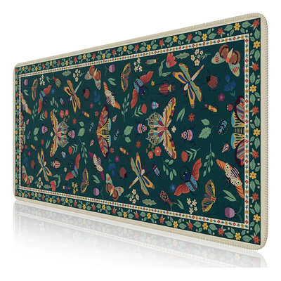 Free Wolf 800x400x2 mm Antideslizante Alfombrilla de Ratón Impermeable Flor Mariposa , tapete escritorio Con Base De Goma, Mouse Pad Grande para Trabajo y Juego, Tapete para Mouse Verde oscuro | MercadoLibre