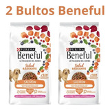 2 Bultos Beneful Adulto Salud Radiante Salmón De 10 Kg C/u.