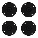 Pack De 4 Conectores Ficha Speakon Chasis Hembra 4 Contactos Tipo Neutrik De Excelente Calidad !