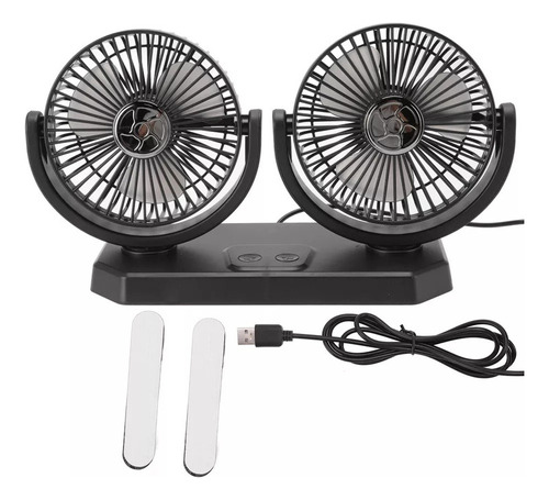 Ventilador Elétrico Pequeno 12v, Cabeça Dupla, Controle Dupl