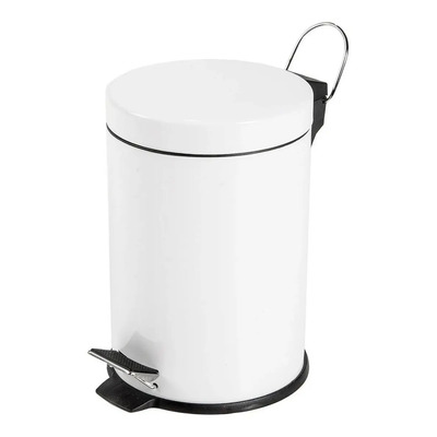 Cesto Blanco Con Pedal Para Oficina Cocina Baño Tacho 3l Jhc | MercadoLibre