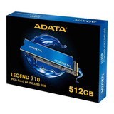 Ssd Adata Legend 710 512gb M.2 2280 Nvme Pcie 3.0