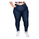 Pantalon Jean Calce Perfecto Tiro Alto Talles Grandes Mujer