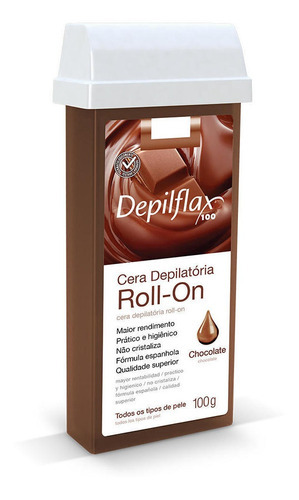 Depilflax Cera Depilatoria Roll On Chocolate 100gr