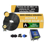 Aquecedor Solar Piscinas 48.000l 12xg Painel G600 50mm 50 Mm