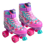 Patins Trolls Quad Roller Infantil Candy 27/28 Ao 35/36