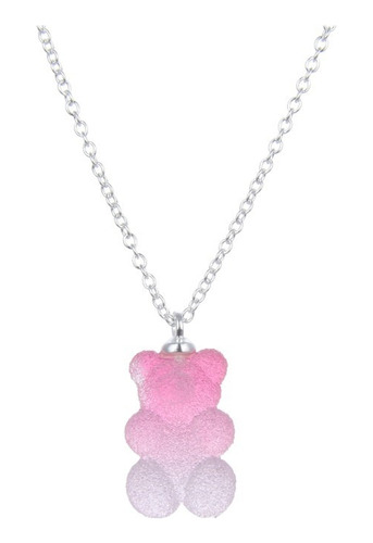 Cadena Dije Plata 925 Osito Gummy Bear Mujer Regalo 