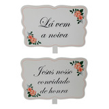 2 Placas Entrada Do Casamento 