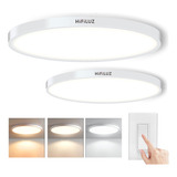 Lámpara De Techo Led Redondo Moderna Ajustable Smart 2pc