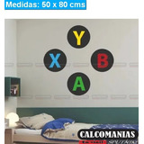 Vinilo Decorativo Calcomania Sticker De Pared Gamer Control 