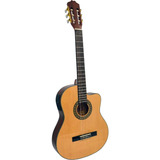 Guitarra Electroacustica Nylon Caoba La Sevillana Ur-6ceq