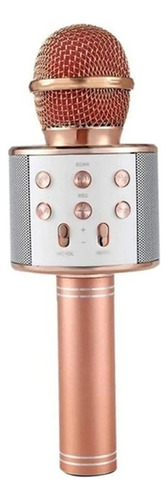 Micrófono De Karaoke Recargable Con Bluetooth Para Niños Rose Pink