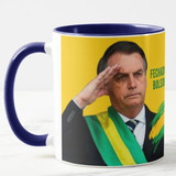 Caneca Bolsonaro + Presidente  Fechado Com Bolsonaro 2026
