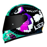 Capacete Fechado Ls2 Ff358 Bullet Cor Azul Tamanho Do Capacete 56/s