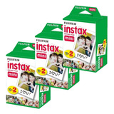 Rollos Fujifilm Instax Mini Marco Blanco X6 Unidades Entrega