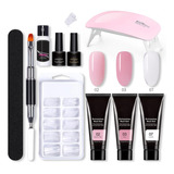 Poly Gel Set Builder Gel Kit Para Extensión De Uñas