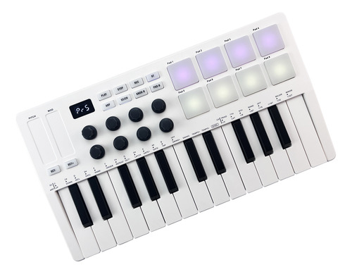 Controlador Midi, 8 Botones, Midi M-vave, 25 Teclas, Midi Po