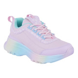 037-42 Tenis Niña Casual Color Rosa Tipo Piel Suela Colores